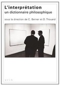 Cover: L'Interpretation - Librarie Philosophique J. Vrin