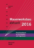 Cover: Mauerwerksbau aktuell 2016 - DIN Media