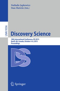 Enlarge image Cover: Discovery Science - Springer