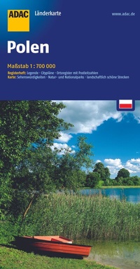 Abbildung von: ADAC Länderkarte Polen 1:700.000 - ADAC Reiseführer
