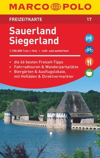 Abbildung von: MARCO POLO Freizeitkarte 17 Sauerland, Siegerland 1:100.000 - MARCO POLO ein Imprint von MAIRDUMONT
