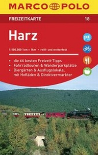 Abbildung von: MARCO POLO Freizeitkarte Harz - MAIRDUMONT