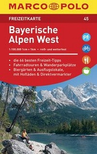 Abbildung von: MARCO POLO Freizeitkarte Bayerische Alpen West - MAIRDUMONT