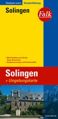 Abbildung von: Falk Stadtplan Extra Standardfaltung Solingen mit Ortsteilen von Erkrath, Haan - FALK, OSTFILDERN