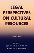 Cover: Legal Perspectives on Cultural Resources - AltaMira Press