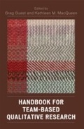 Cover: Handbook for Team-Based Qualitative Research - AltaMira Press