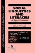 Cover: Social Linguistics and Literacies - Taylor & Francis