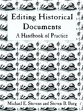 Cover: Editing Historical Documents - Rowman & Littlefield Publishers