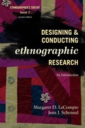 Cover: Designing and Conducting Ethnographic Research - AltaMira Press