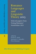 Cover: Romance Languages and Linguistic Theory 2013 - John Benjamins Publishing Company