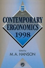 Cover: Contemporary Ergonomics 1998 - Taylor & Francis
