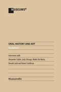 Cover: Oral History and Art - MuseumsEtc