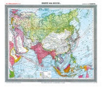 Abbildung von: General-Karte von Asien - um 1903 [gerollt] - Verlag Rockstuhl