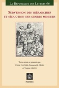 Cover: Subversion des hierarchies et seduction des genres mineurs - Peeters Publishers