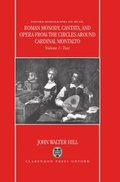 Cover: Roman Monody, Cantata and Opera from the Circles around Cardinal Montalto - Oxford University Press