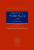 Cover: European Trade Mark Law - Oxford University Press