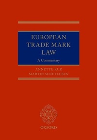 Abbildung von: European Trade Mark Law - Oxford University Press