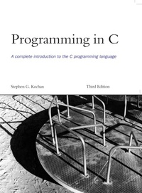 Enlarge image Cover: Programming in C - Pearson Education (US)