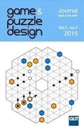 Cover: Game & Puzzle Design, Vol. 1, No. 1, 2015 (B&W) - Lulu.com