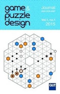 Cover: Game & Puzzle Design, Vol. 1, No. 1, 2015 (Colour) - Lulu.com