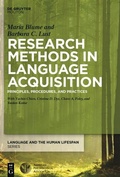 Cover: Research Methods in Language Acquisition - De Gruyter Mouton