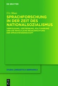 Cover: Sprachforschung in der Zeit des Nationalsozialismus - De Gruyter Mouton