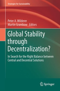Enlarge image Cover: Global Stability through Decentralization? - Springer