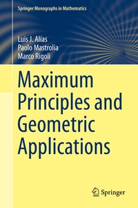 Abbildung von: Maximum Principles and Geometric Applications - Springer