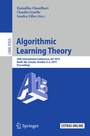 Cover: Algorithmic Learning Theory - Springer