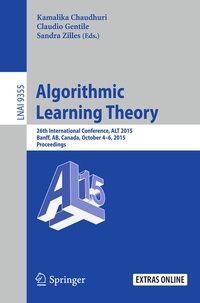 Abbildung von: Algorithmic Learning Theory - Springer