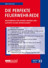 Abbildung von: Die perfekte Feuerwehr-Rede Heft 33 - ecomed Storck