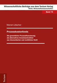 Abbildung von: Prozesskostenfonds - Tectum Wissenschaftsverlag