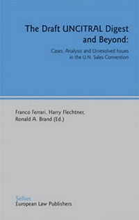 Enlarge image Cover: The Draft UNCITRAL Digest and Beyond - Sellier European Law Publishers