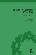 Cover: English Witchcraft, 1560-1736, vol 6 - Routledge