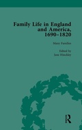Cover: Family Life in England and America, 1690-1820, vol 1 - Routledge