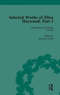 Cover: Selected Works of Eliza Haywood, Part I Vol 1 - Routledge