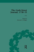 Cover: The Grub Street Journal, 1730-33 Vol 2 - Routledge
