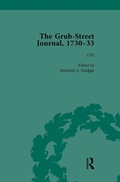 Cover: The Grub Street Journal, 1730-33 Vol 3 - Routledge
