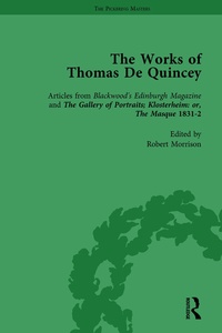 Bild vergrößern Bild: The Works of Thomas De Quincey, Part II vol 8 - Routledge
