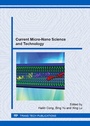 Cover: Current Micro-Nano Science and Technology - Trans Tech Publications Ltd