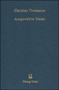 Cover: Ausgew&auml;hlte Werke - Georg Olms Verlag