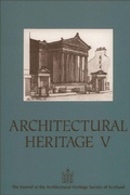 Cover: Architectural Heritage 4 - Edinburgh University Press