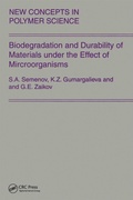 Cover: Biodegradation and Durability of Materials under the Effect of Microorganisms - CRC Press