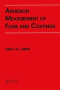 Cover: Adhesion Measurement of Films and Coatings - CRC Press