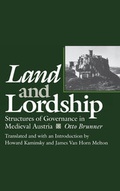 Cover: Land and Lordship - University of Pennsylvania Press