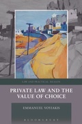 Cover: Private Law and the Value of Choice - Hart Publishing