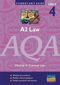 Enlarge image Cover: AQA Law - A2 Module 4 - Philip Allan Updates