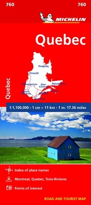 Abbildung von: Quebec - Michelin National Map 760 - Michelin Editions des Voyages