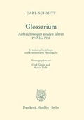 Cover: Glossarium - Duncker & Humblot
