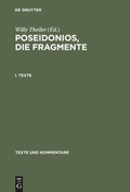 Cover: Poseidonios, die Fragmente - De Gruyter
